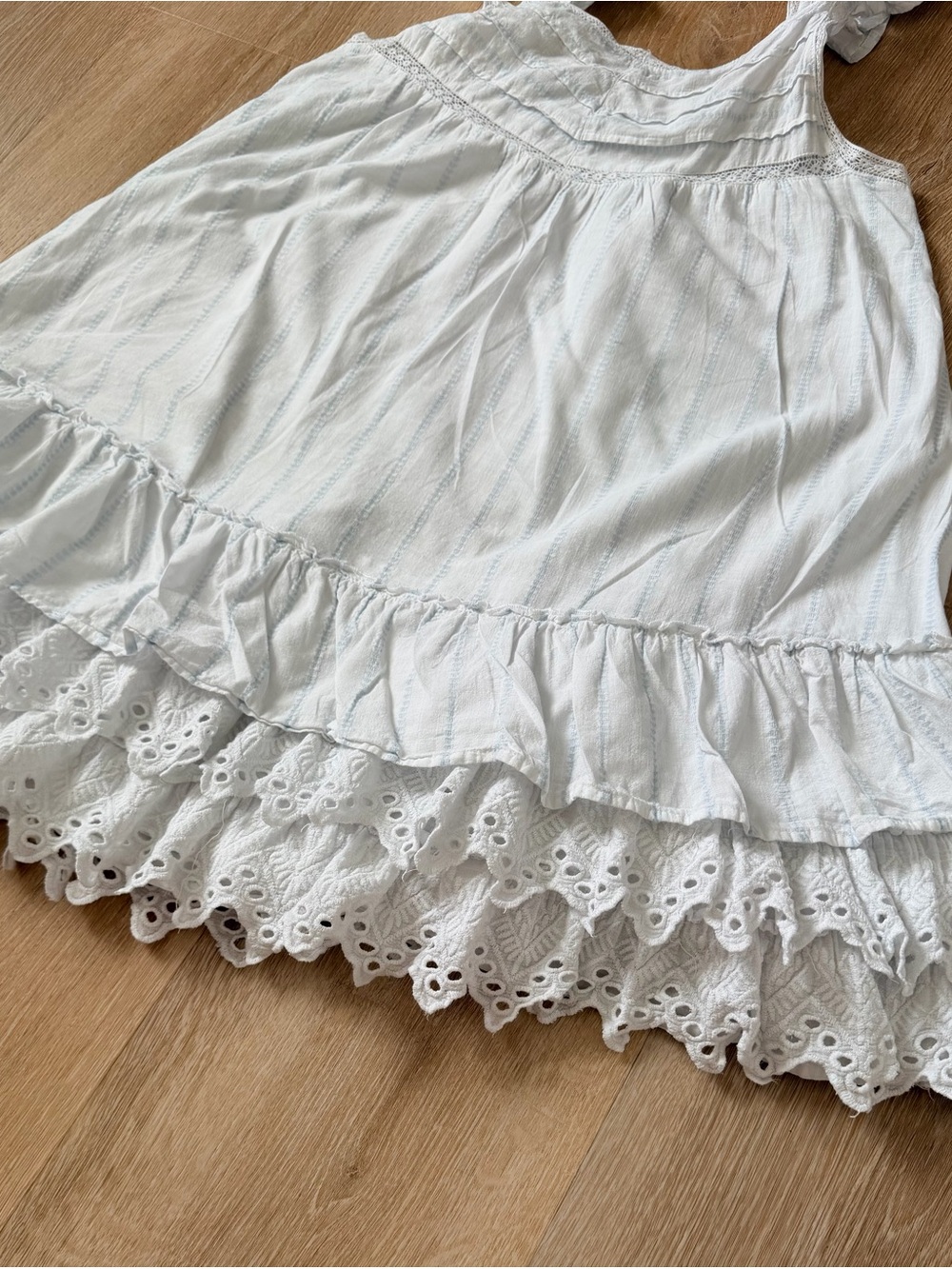 Shabby Chic by Rachel Ashwell 100% Cotton Babydoll Nightgown Dress S Ruffle Lace - Picture 5 of 7